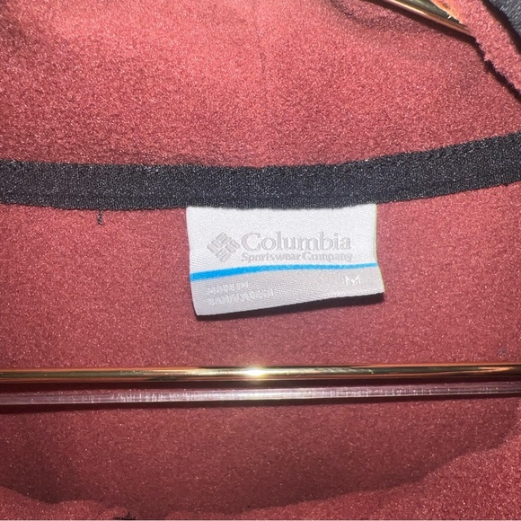 Columbia Burgundy Fleece Jacket with Black Accents | NWT | Size Medium - Picture 4 of 16